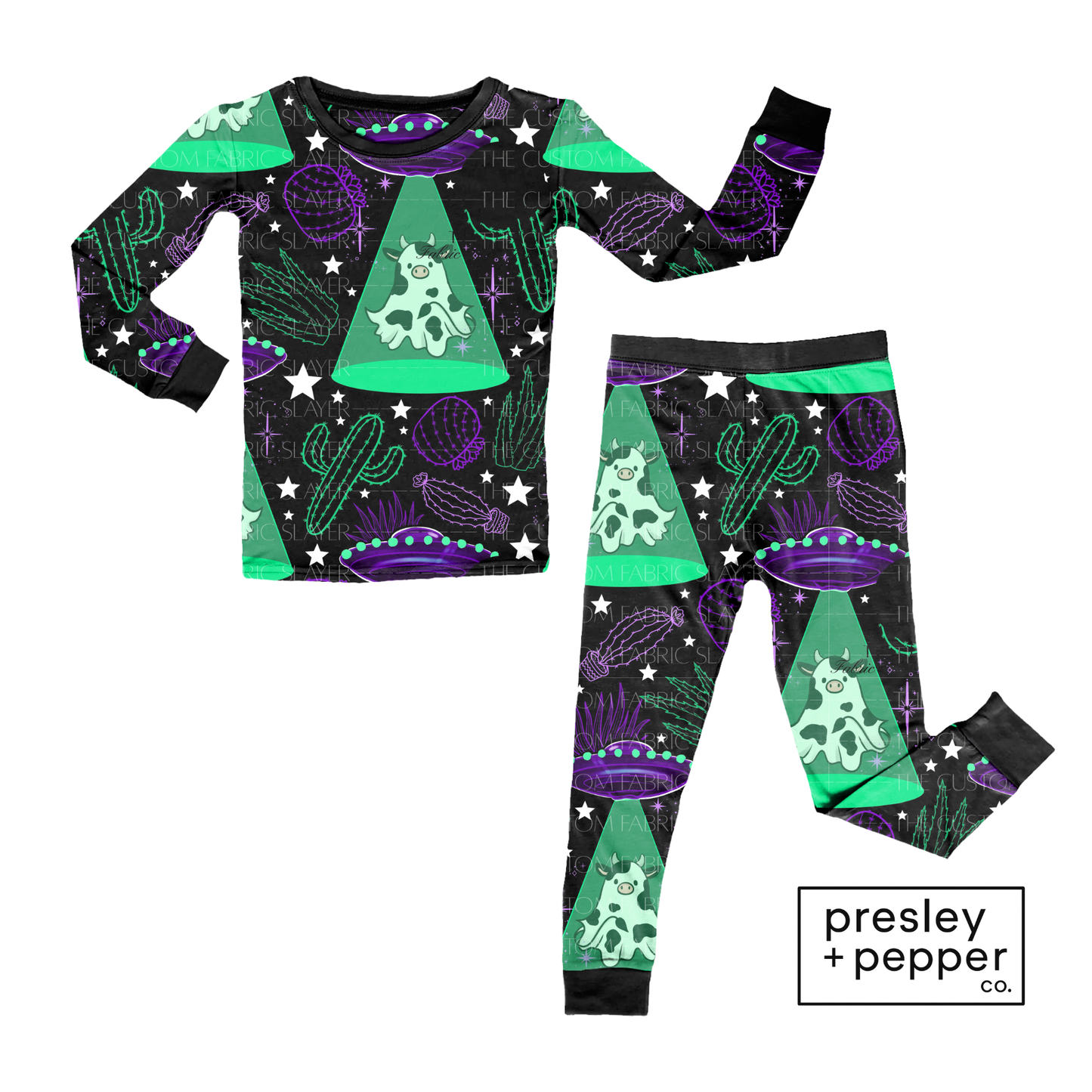 Preorder- alien boos two-piece pajamas