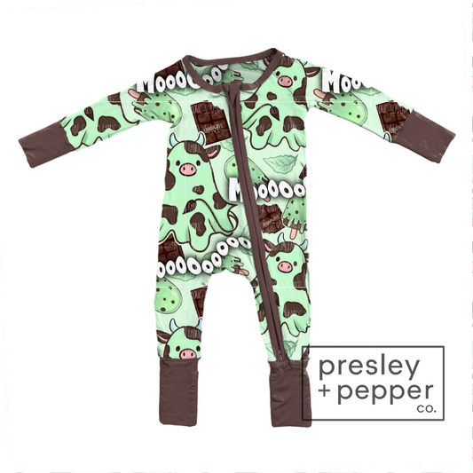 Preorder- mint chip boo cows zippy