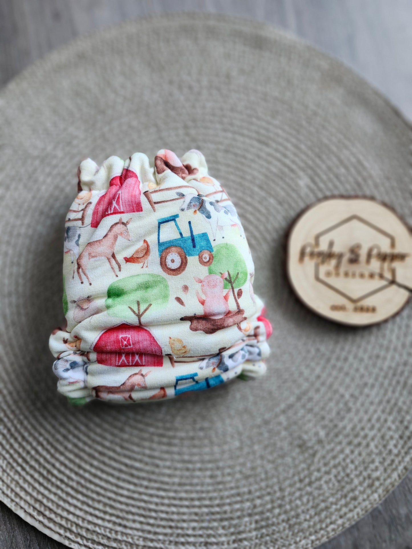 Bamboo fitted diaper