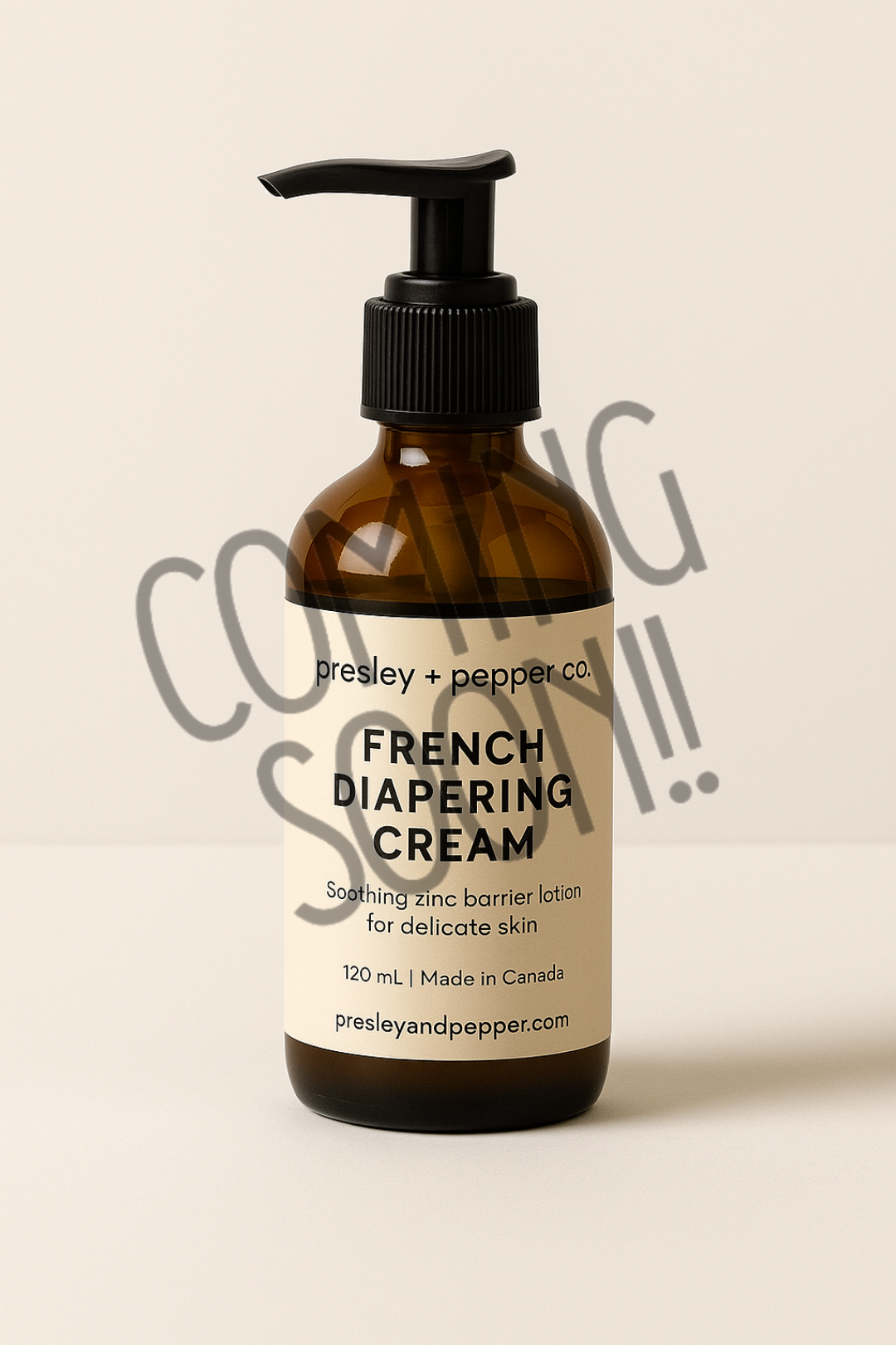 French Diapering Cream - Soothing Zinc Barrier Lotion | Presley + Pepper Co.
