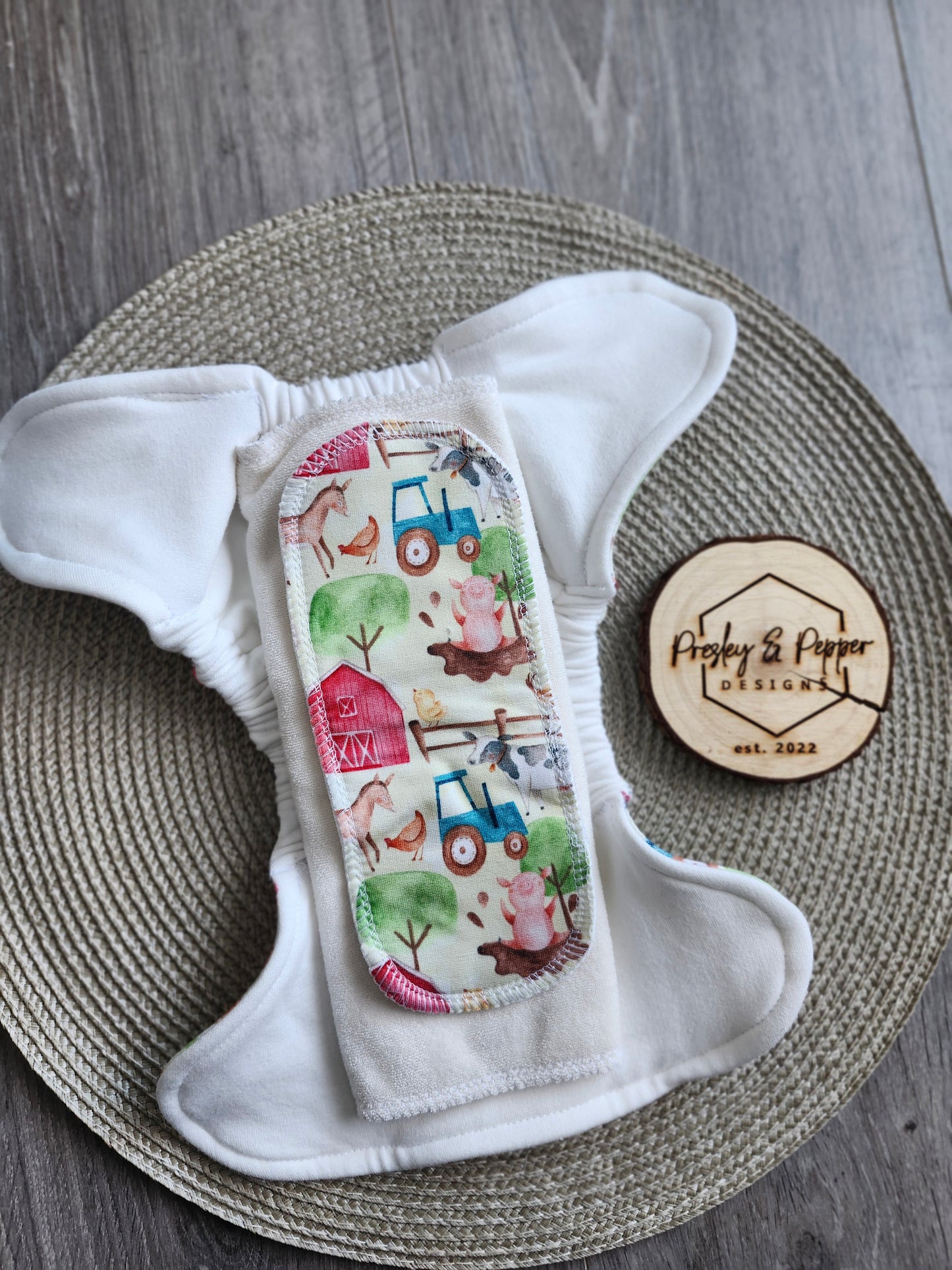 Bamboo fitted diaper