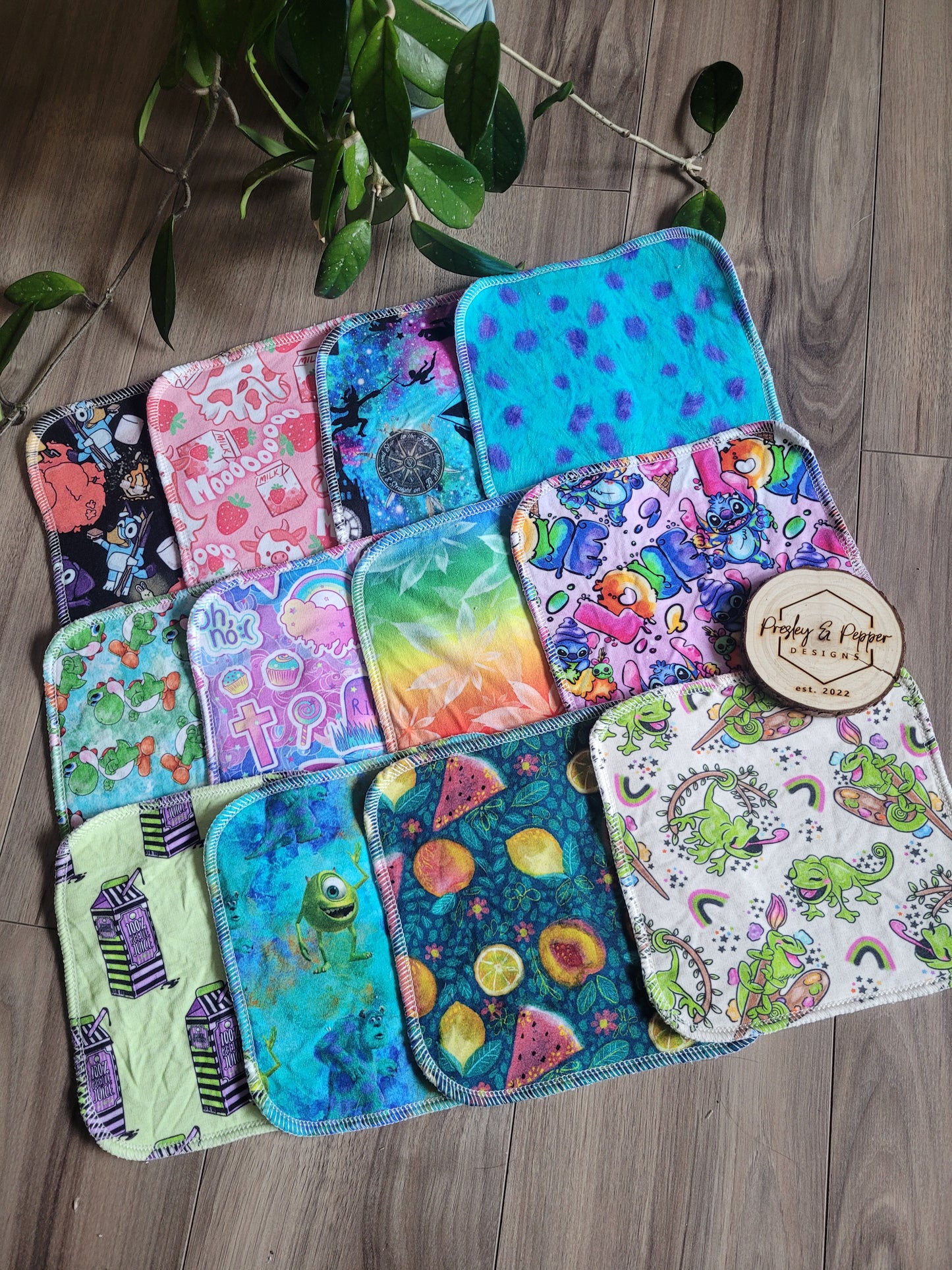 Reusable cloth wipes 5 pack