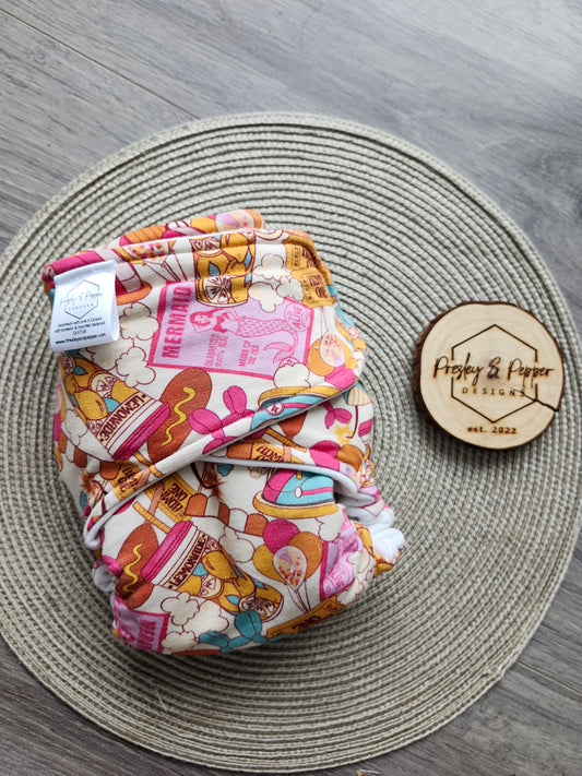 Bamboo fitted diaper