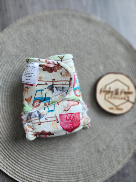 Bamboo fitted diaper