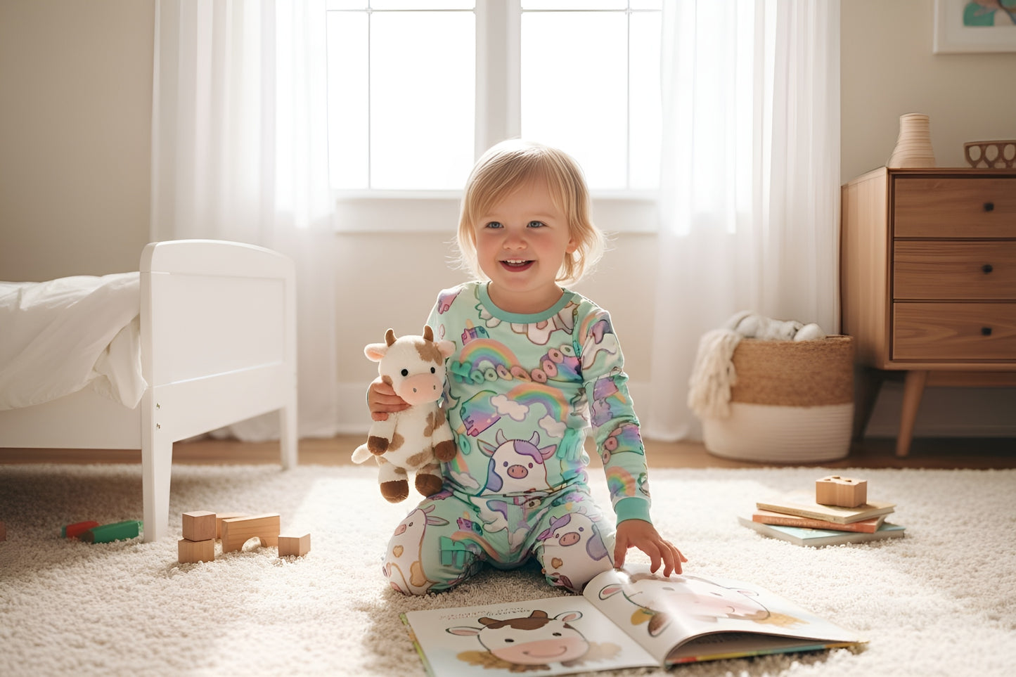 Preorder- rainbow boos two-piece pajamas