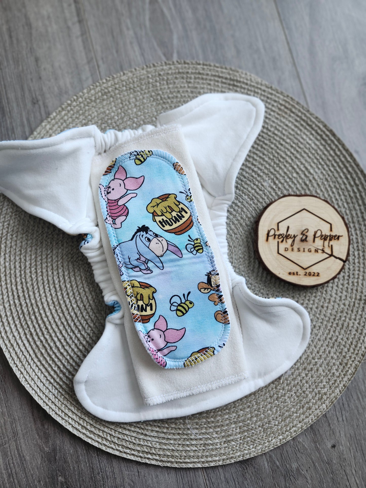 Bamboo fitted diaper