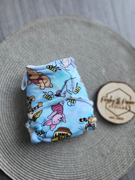 Bamboo fitted diaper