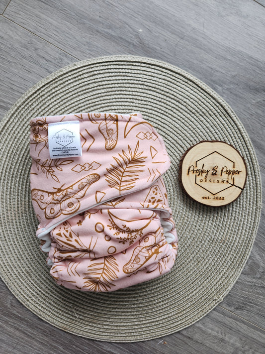 Bamboo fitted diaper
