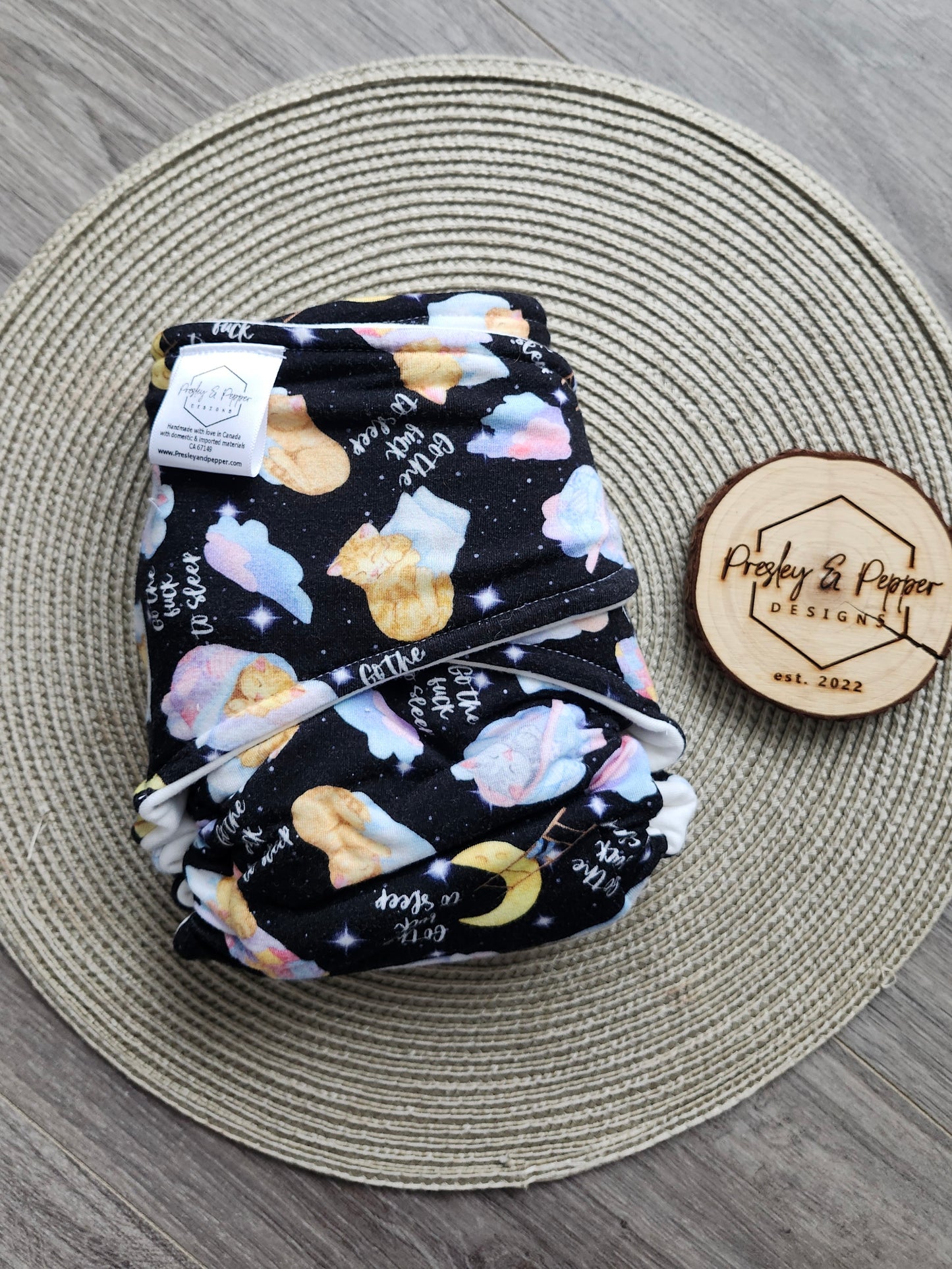 Bamboo fitted diaper