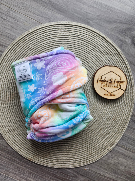 Bamboo fitted diaper