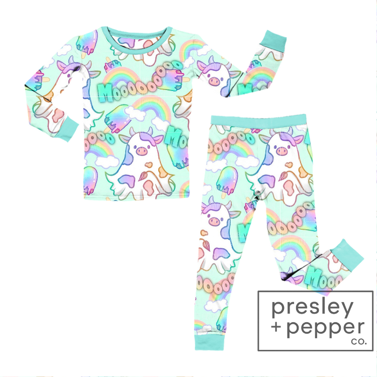 Preorder- rainbow boos two-piece pajamas