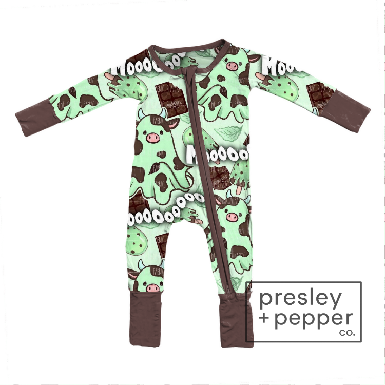 Preorder- mint chip boo cows zippy