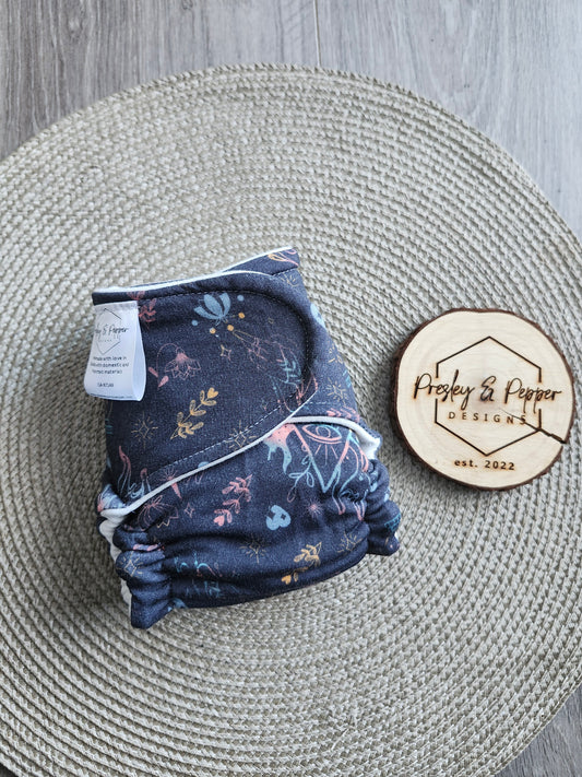 Bamboo fitted diaper