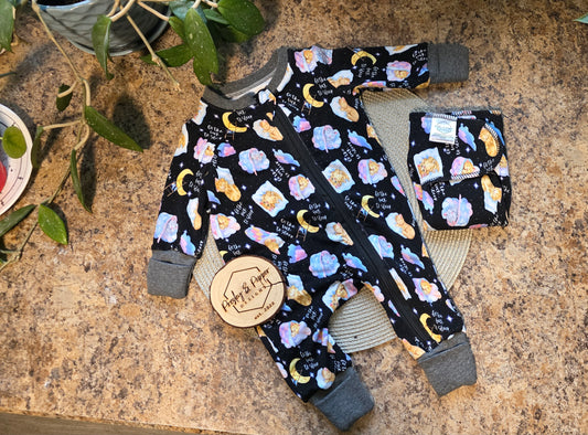 Newborn sleeper and preflat set